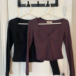 Amazon Long Sleeve Tops - Black and Purple